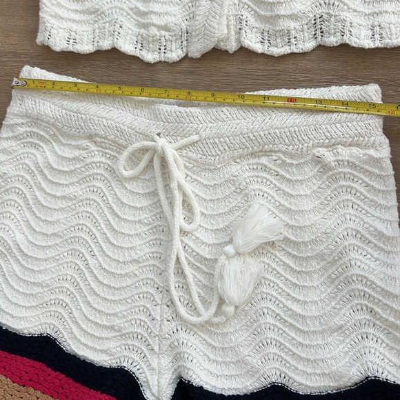 House of Harlow 1960 Crochet Sweater and Shorts Set Medium Large - Picture 10 of 13